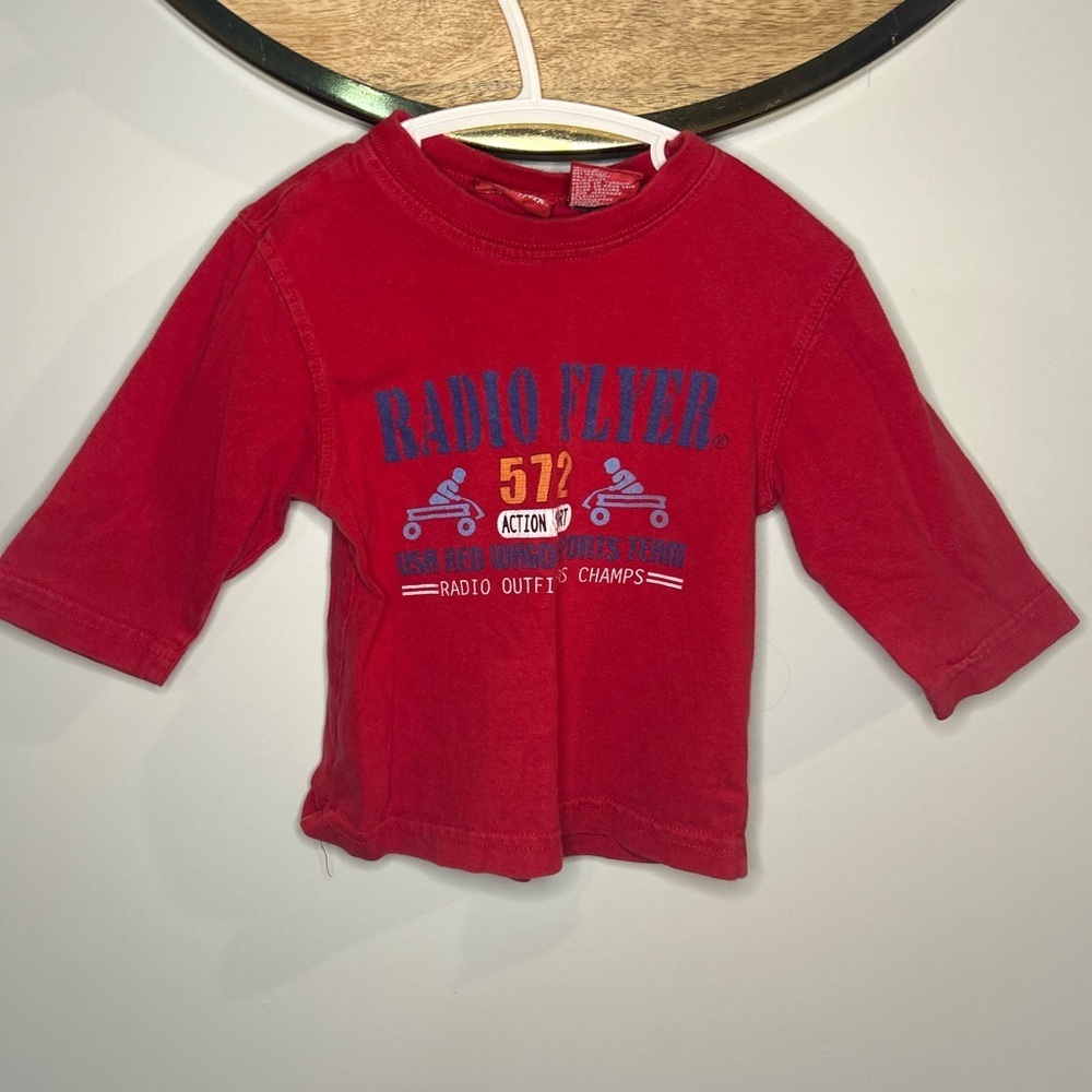 VINTAGE Radio Flyer- Red Kids Short Sleeve Tee Size 18 Months